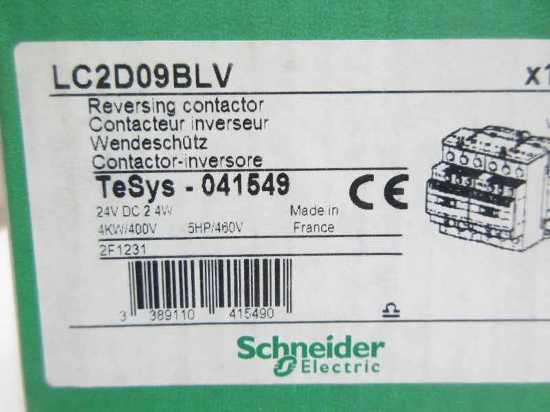SCHNEIDER ELECTRIC LC2D09BLV 24VDC NSMP