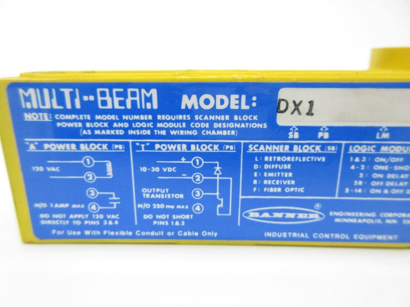 BANNER ENGINEERING DX1 (AS PICTURED) NSNP