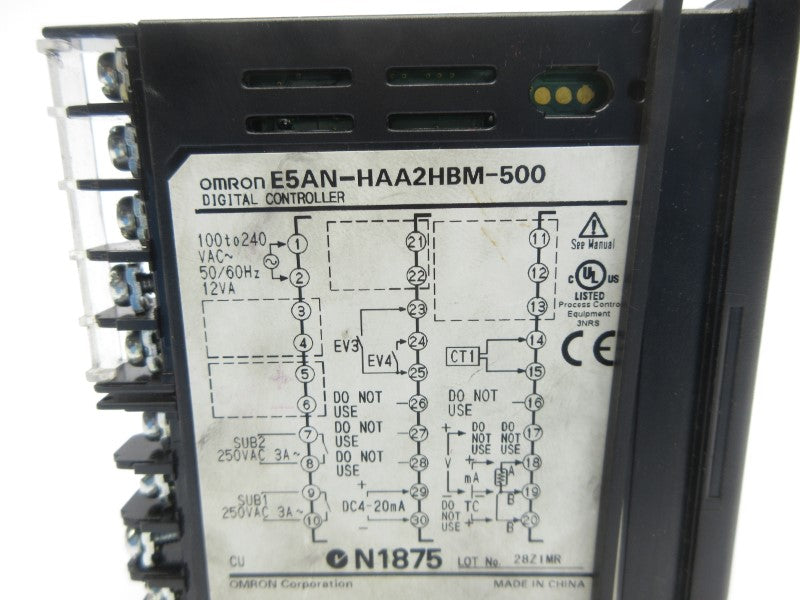 OMRON E5AN-HAA2HBM-500 100-240VAC NSNP