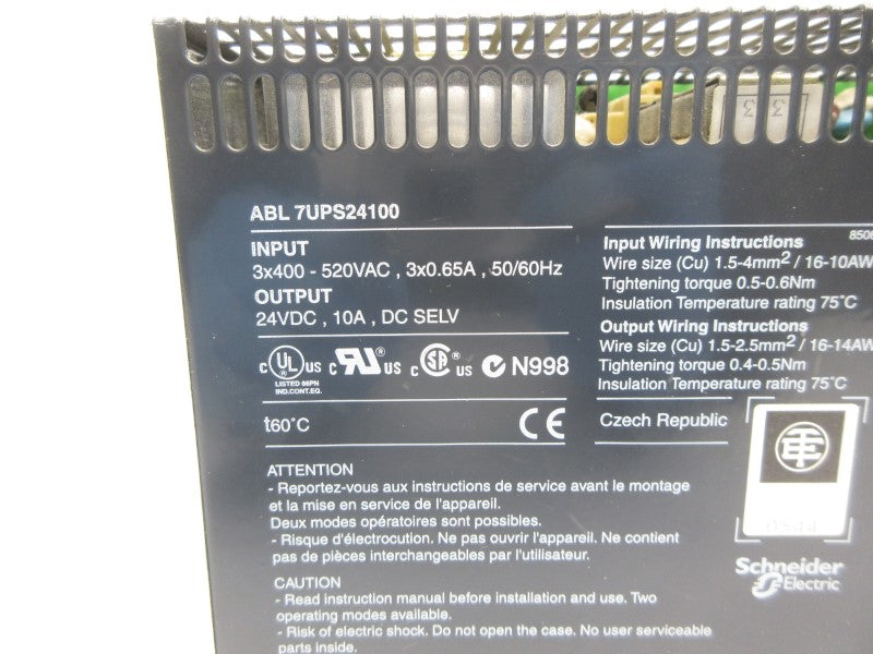 TELEMECANIQUE ABL7UPS24100 520VAC 0.65A (AS PICTURED) NSNP