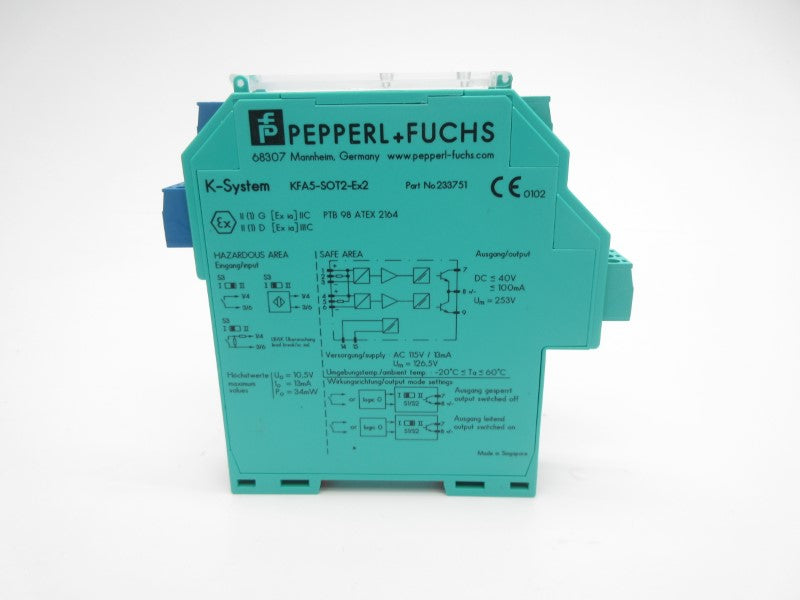 PEPPERL+FUCHS KFA5-SOT2-EX2 233751 40VDC NSMP
