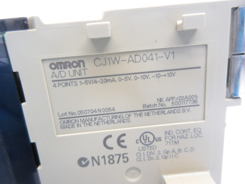 OMRON CJ1W-AD041-V1 -10-+10V NSNP
