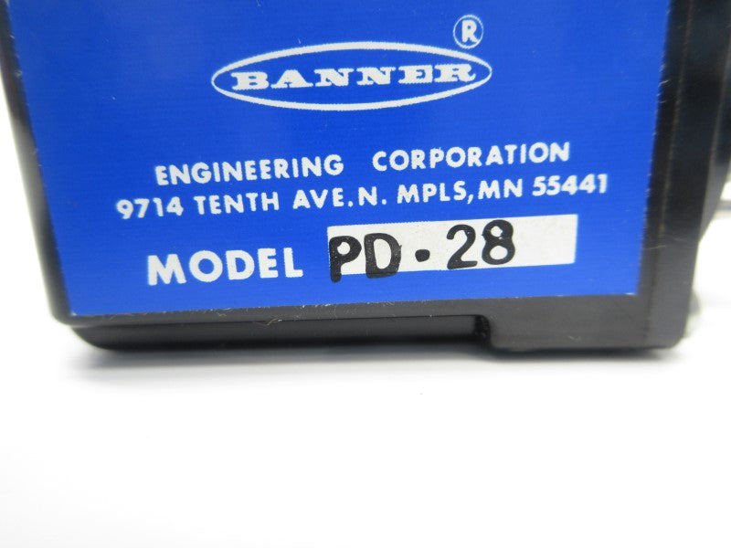 BANNER ENGINEERING PD-28 12-28VDC NSNP