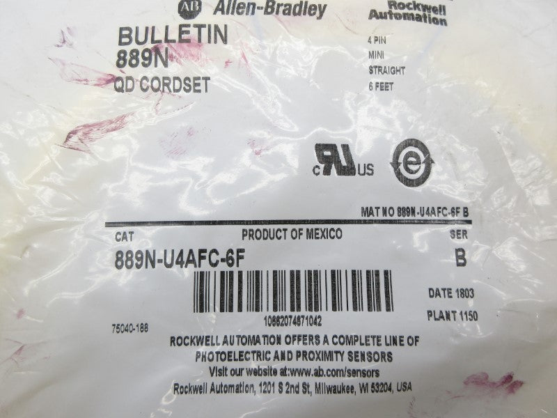 ALLEN BRADLEY 889N-U4AFC-6F SER. B NSMP