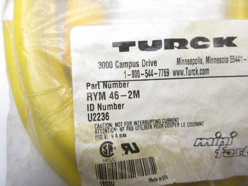 TURCK RYM46-2M U2236 600V 9A NSMP