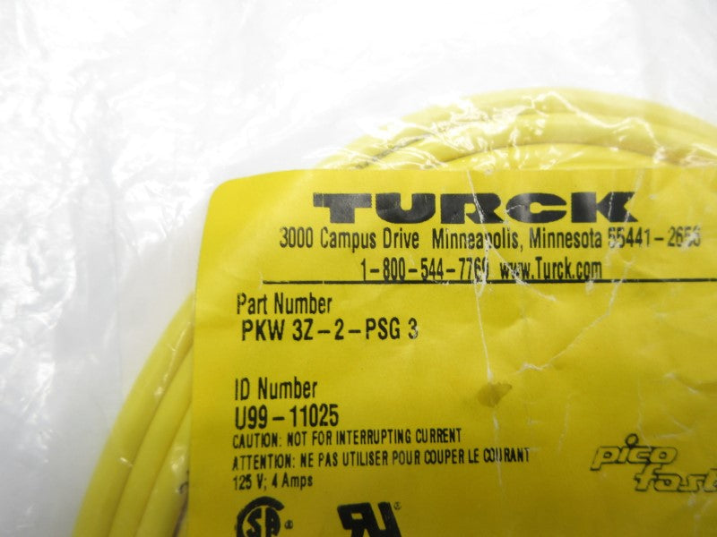 TURCK PKW3Z-2-PSG3 U99-11025 125V 4A NSMP
