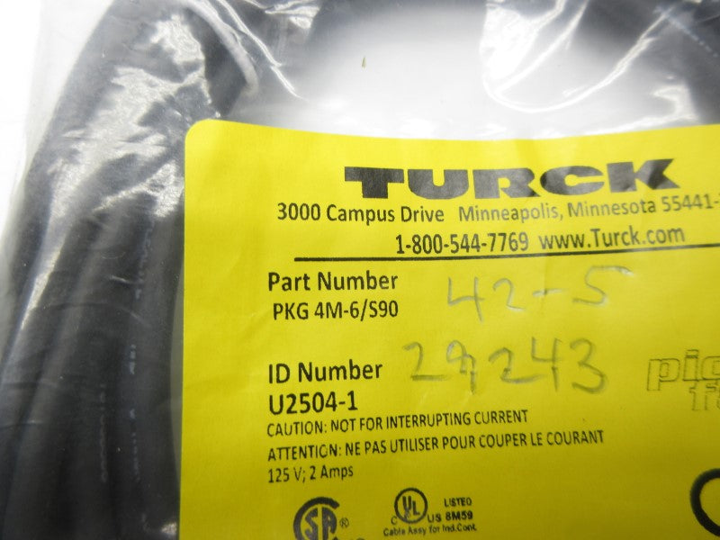 TURCK PKG4M-6/S90 U2504-1 125V 2A NSMP