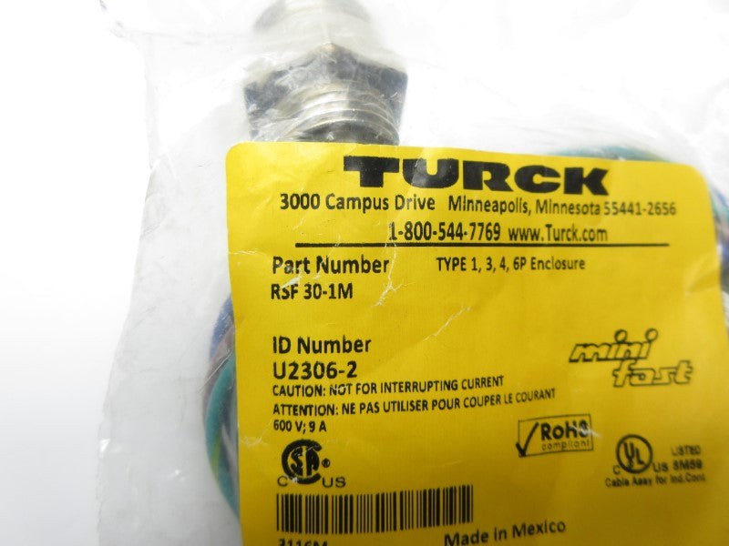 TURCK RSF30-1M U2306-2 600V 9A NSMP