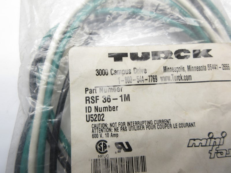 TURCK RSF36-1M U5202 600V 10A NSMP