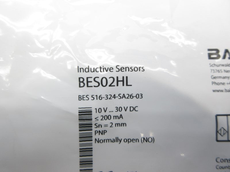 BALLUFF BES516-324-SA26-03 BES02HL 10-30VDC NSMP
