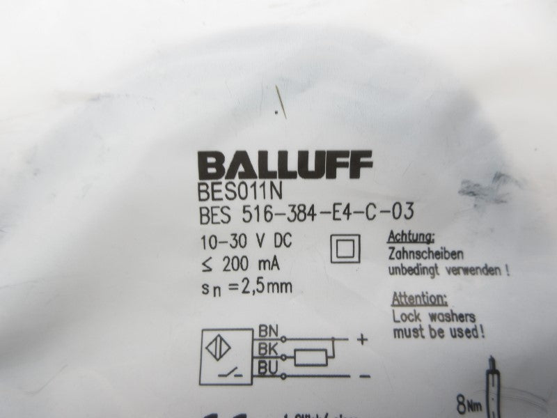 BALLUFF BES516-384-E4-C-03 BES011N 10-30VDC NSMP