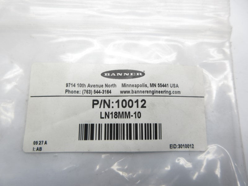 BANNER ENGINEERING LN18MM-10 10012 (PKG OF 10) NSMP