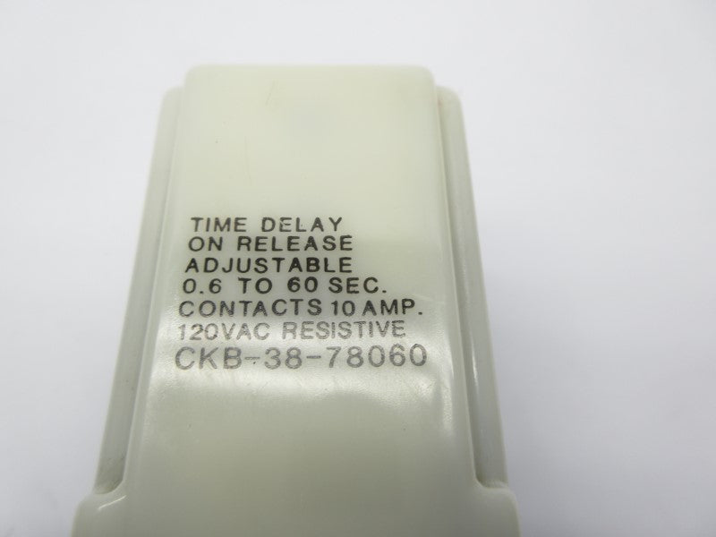 POTTER & BRUMFIELD CKB-38-78060 120VAC 10A 0.6-60S UNMP