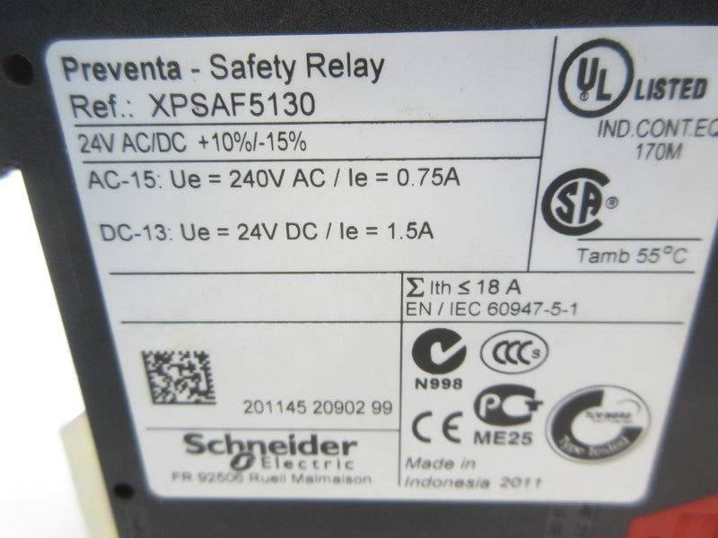 SCHNEIDER ELECTRIC XPSAF5130 24VAC/DC 1.5A UNMP