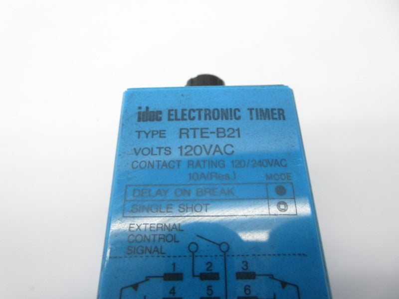 IDEC RTE-B21 120VAC 10A 0-60S UNMP