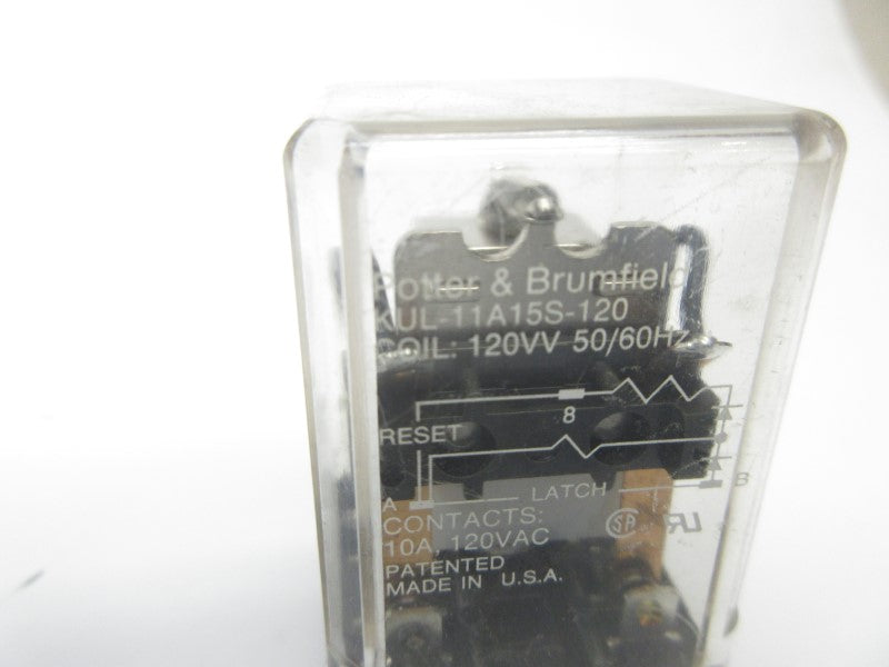 POTTER & BRUMFIELD KUL-11A15S-120 120V 10A UNMP