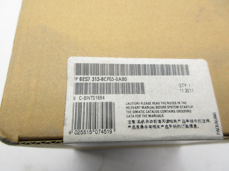 SIEMENS 6ES7313-6CF03-0AB0 NSFS