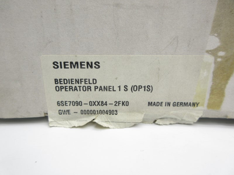 SIEMENS 6SE7090-0XX84-2FK0 NSMP