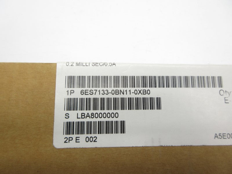 SIEMENS 6ES7133-0BN11-0XB0 24VDC 0.5A NSFS