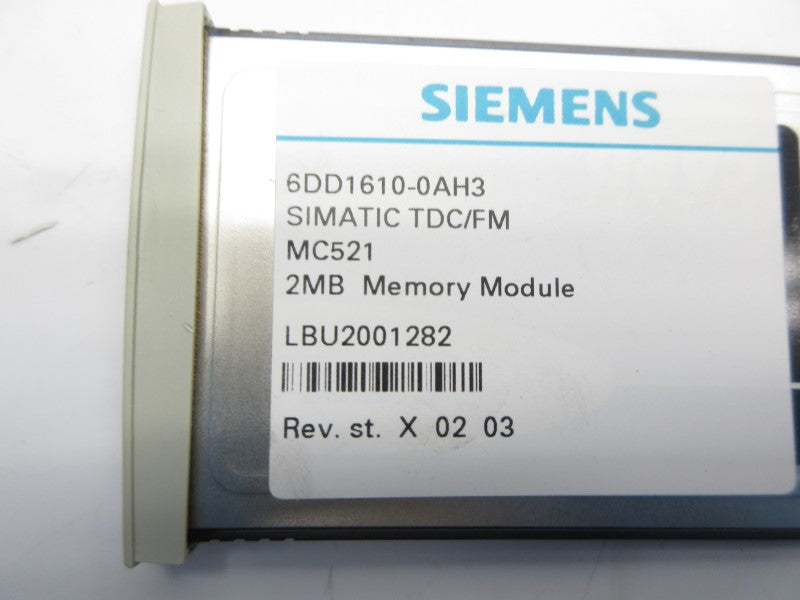 SIEMENS 6DD1610-0AH3 NSNP