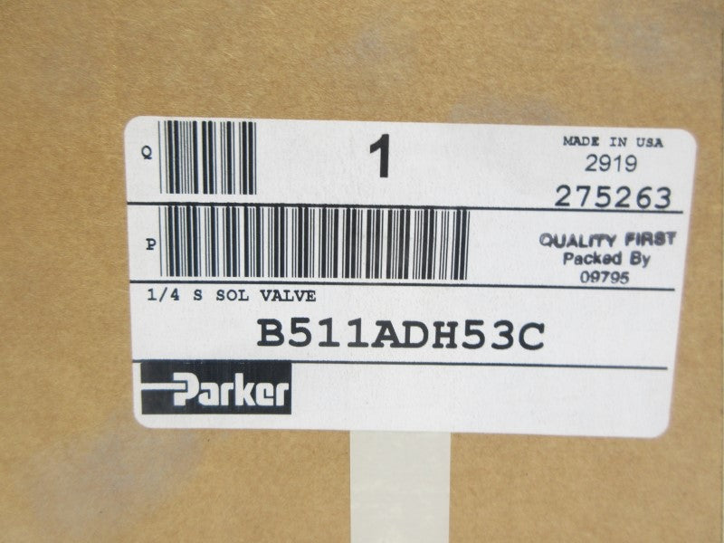 PARKER B511ADH53C 1/4" NSFS