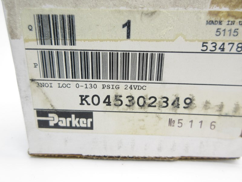PARKER K045302349 24VDC 0-130PSI NSMP