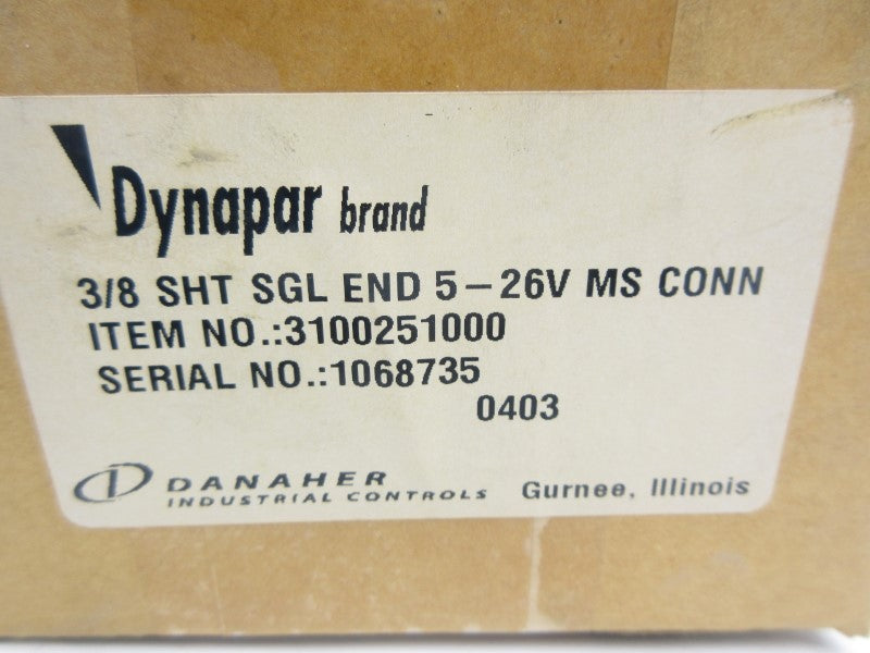 DYNAPAR 3100251000 5-26V 3/8" NSMP