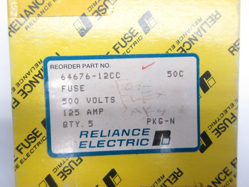 RELIANCE ELECTRIC 64676-12CC 500V 125A (PKG OF 5) NSMP