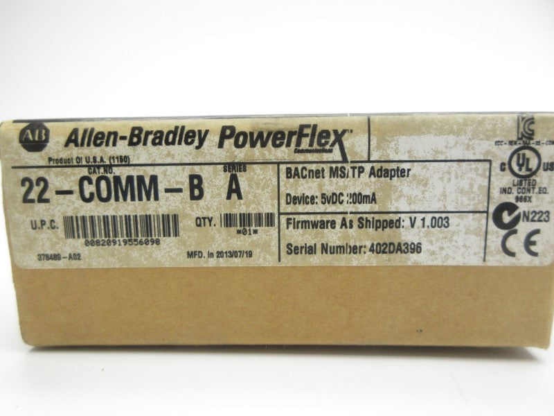 ALLEN BRADLEY 22-COMM-B SER. A F/W V1.003 5VDC NSFS