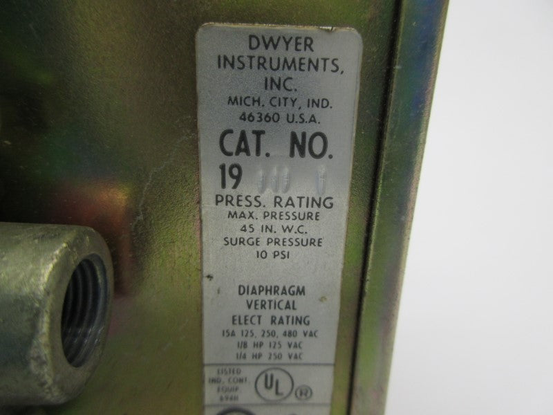 DYWER 1910-1 480VAC 15A 10PSI NSNP