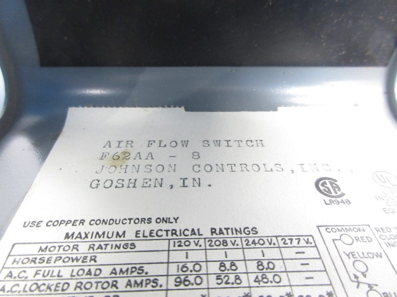 JOHNSON CONTROLS F62AA-8 277V NSNP
