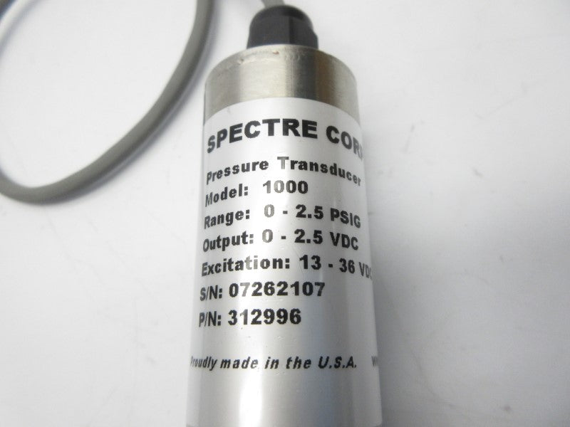 SPECTRE 1000 0-2.5VDC 0-2.5PSI (SHORT) NSNP
