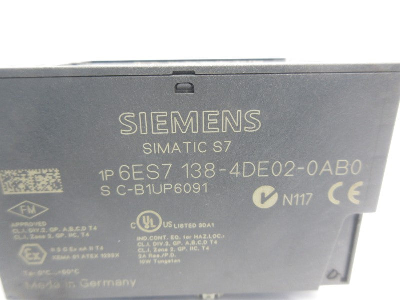 SIEMENS 6ES7138-4DE02-0AB0 UNMP