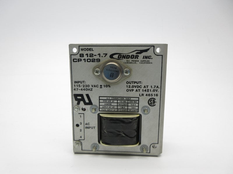 CONDOR B12-1.7 CP1029 115/230VAC 0.25A UNMP