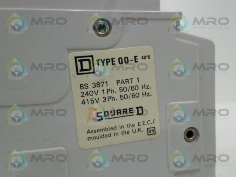SQUARE D QO106E19 CIRCUIT BREAKER 6A UNMP