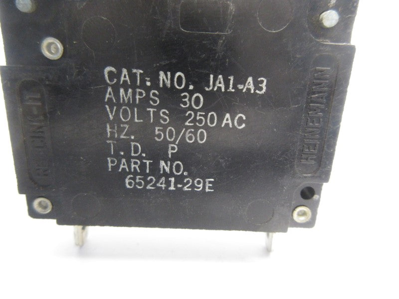 HEINEMANN JA1-A3 250VAC 30A UNMP