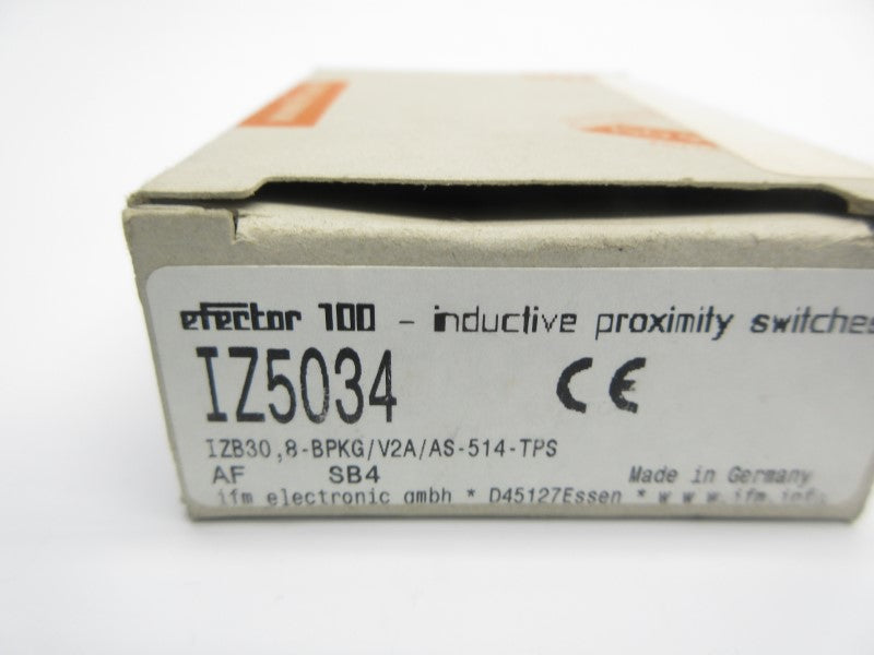 IFM EFECTOR IZ5034 IZB30,8-BPKG/V2A/AS-514-TPS 10-30VDC NSMP