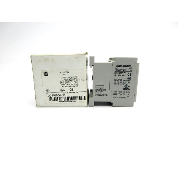 ALLEN BRADLEY 100-K05D400 SER. A 110/120V (WH) NSMP