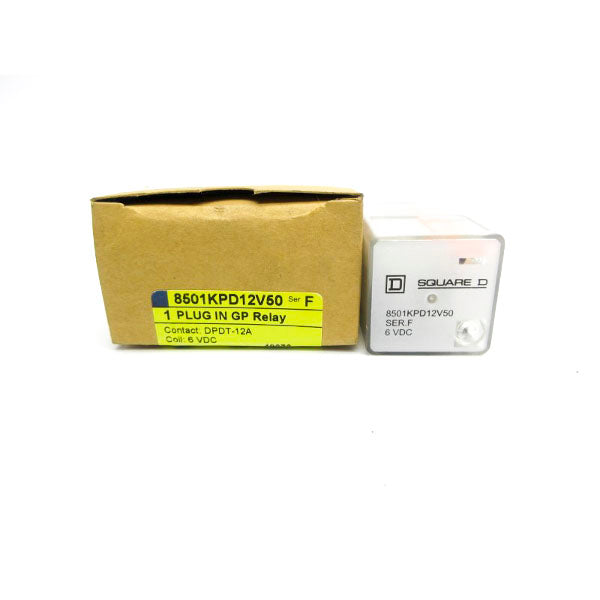 SQUARE D 8501KPD12V50 SER. F 6VDC 12A NSMP