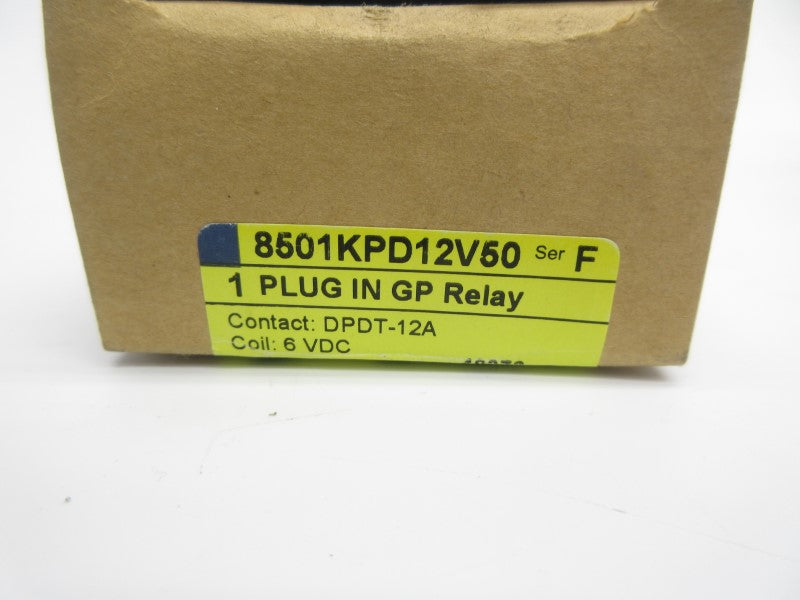 SQUARE D 8501KPD12V50 SER. F 6VDC 12A NSMP