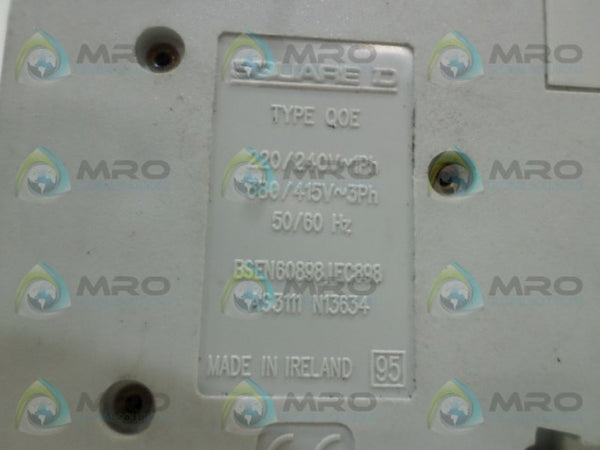 SQUARE D QO316ED10 CIRCUIT BREAKER 16A UNMP