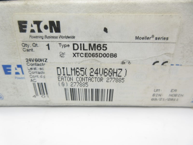 EATON XTCE065D00B6 DILM65 24V NSMP