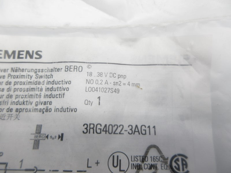 SIEMENS 3RG4022-3AG11 18-38VDC NSMP