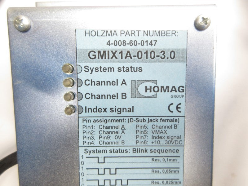 HOLZMA GMIX1A-010-3.0 4-008-60-0147 10-30VDC NSNP