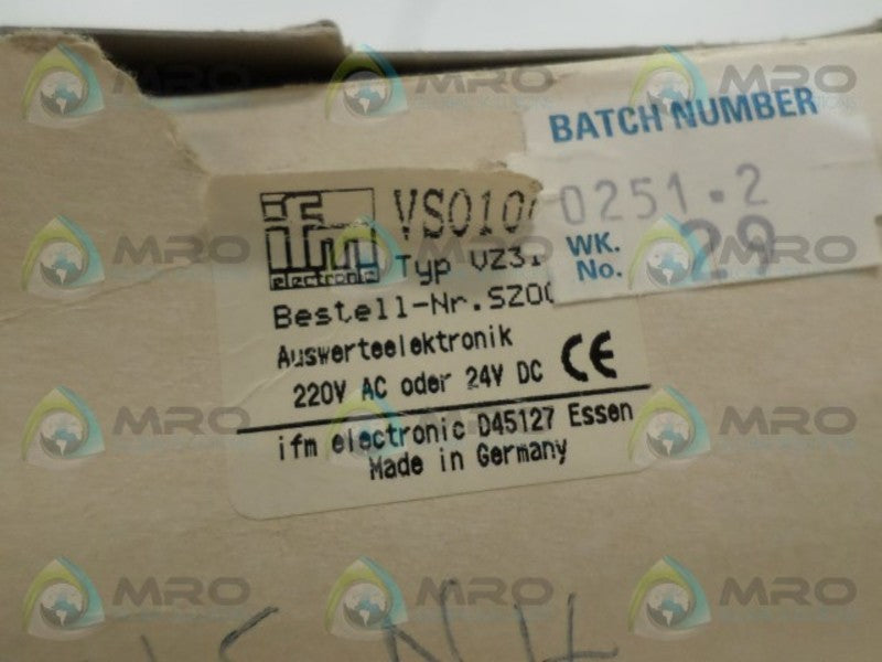 IFM EFECTOR VS0100 FLOW MONITOR NSMP