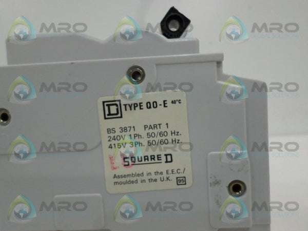 SQUARE D QO110E39 CIRCUIT BREAKER 10A UNMP