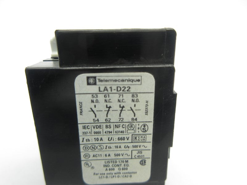 TELEMECANIQUE LA1-D22 500V 6A NSNP