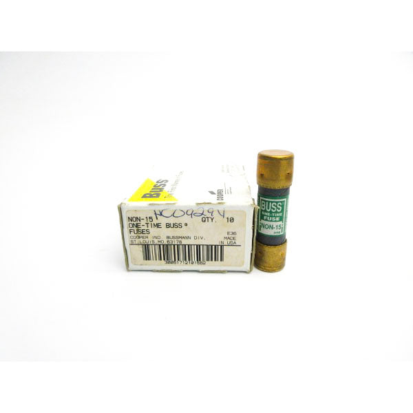 BUSSMANN NON-15 250VAC 15A (PKG OF 10) (WH/GR) NSMP