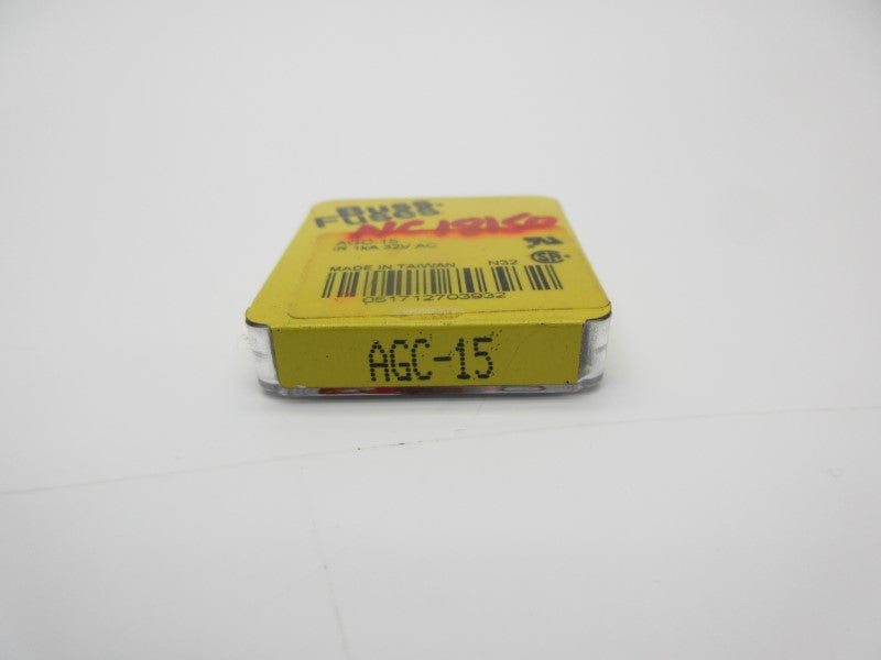 BUSSMANN AGC-15 32VAC 15A (PKG OF 5) NSFS