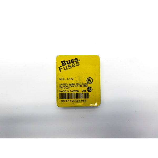 BUSSMANN MDL-1-1/2 250VAC 1-1/2A (PKG OF 5) NSFS